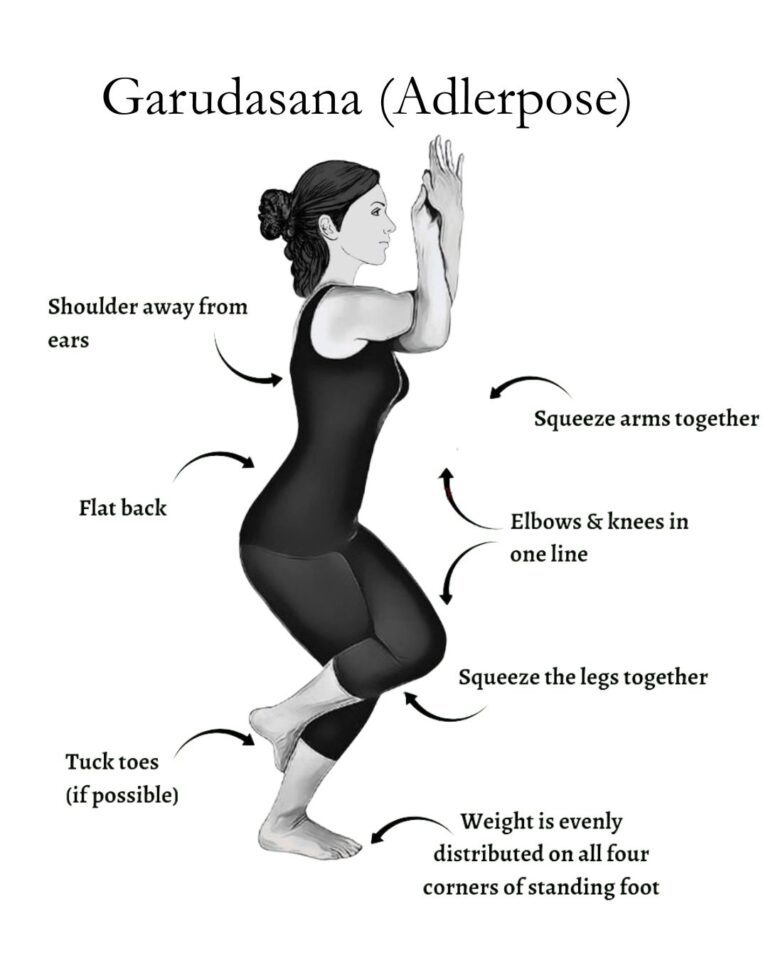 Garudasana (Adlerpose): Eine Balanceübung zur verbesserten Konzentration und gesunden Schultern